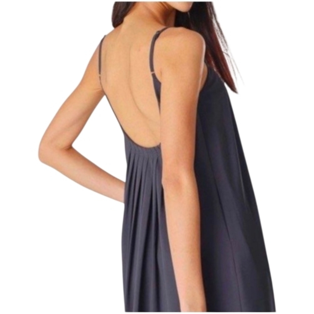 Cynthia Rowley Grey Trapeze Cami Dress with Low Back